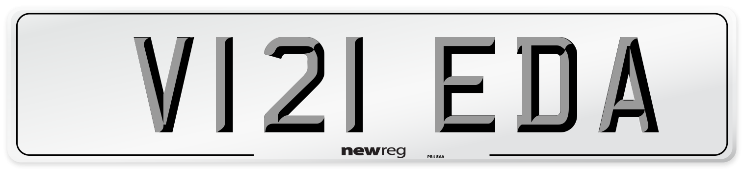 V121 EDA Number Plate from New Reg